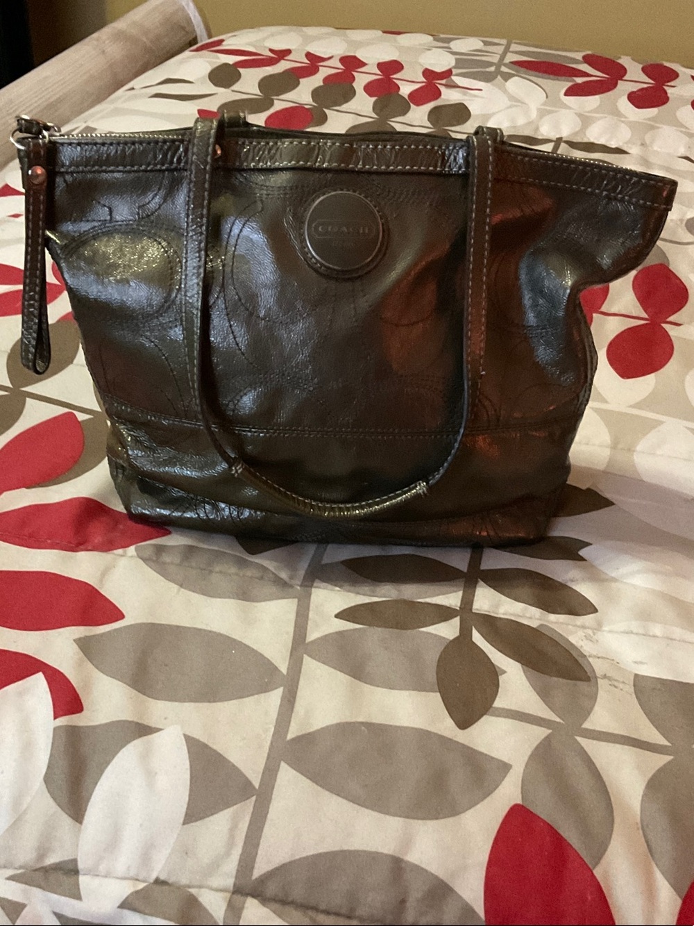 Vintage ~~Coach Brown Leather Tote with Shoulder Straps